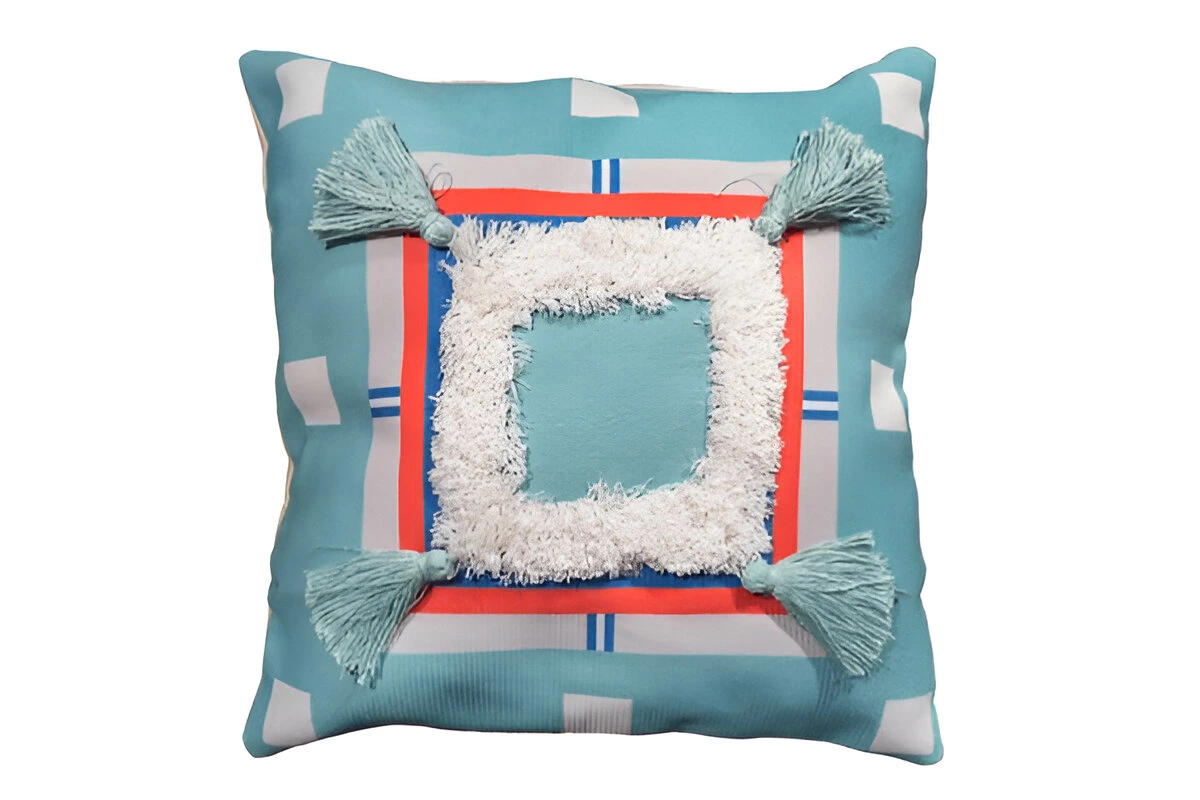 Blue And White Throw Pillow​