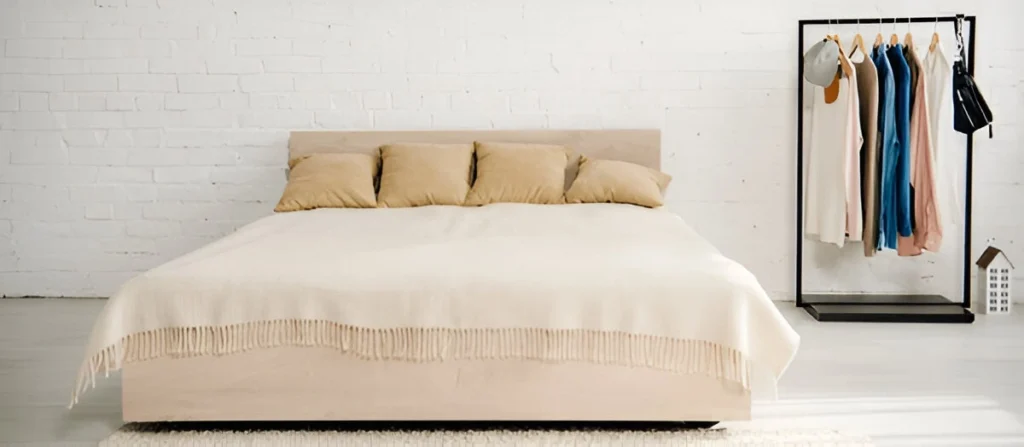 Bed with Cushions